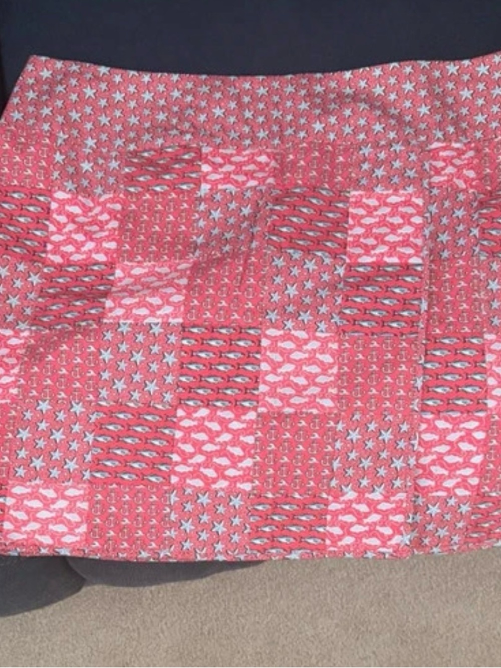 Vineyard Vines Women’s Size 12 Pink Coastal Print Skirt